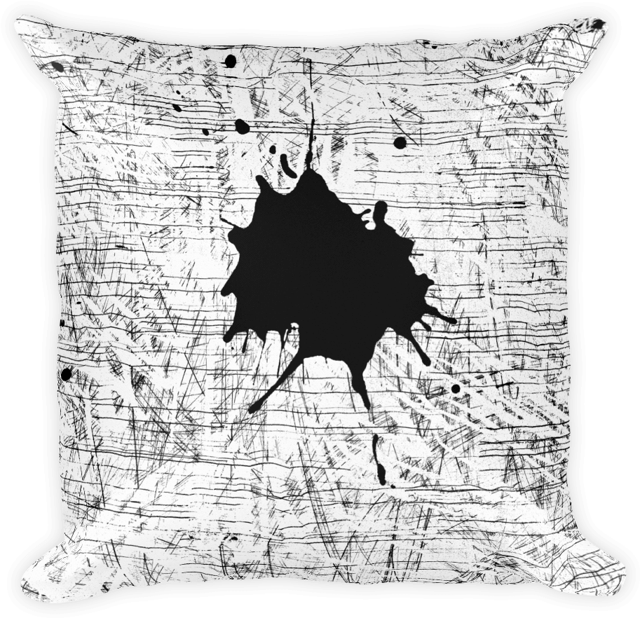 Ink Splash Pillow - Ink (1000x1000), Png Download