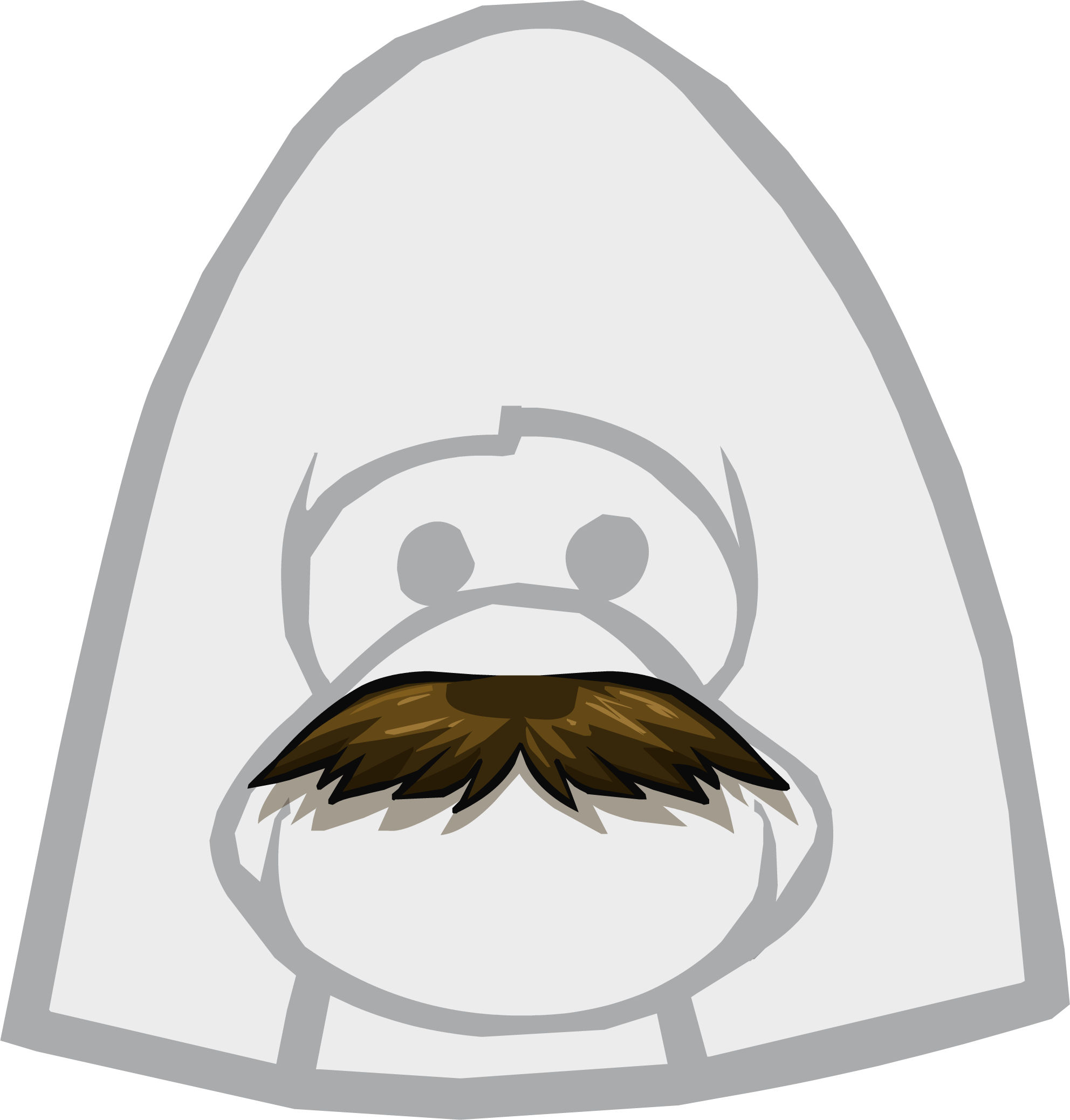 Teacher Mustache - Club Penguin Mustache (1984x2077), Png Download