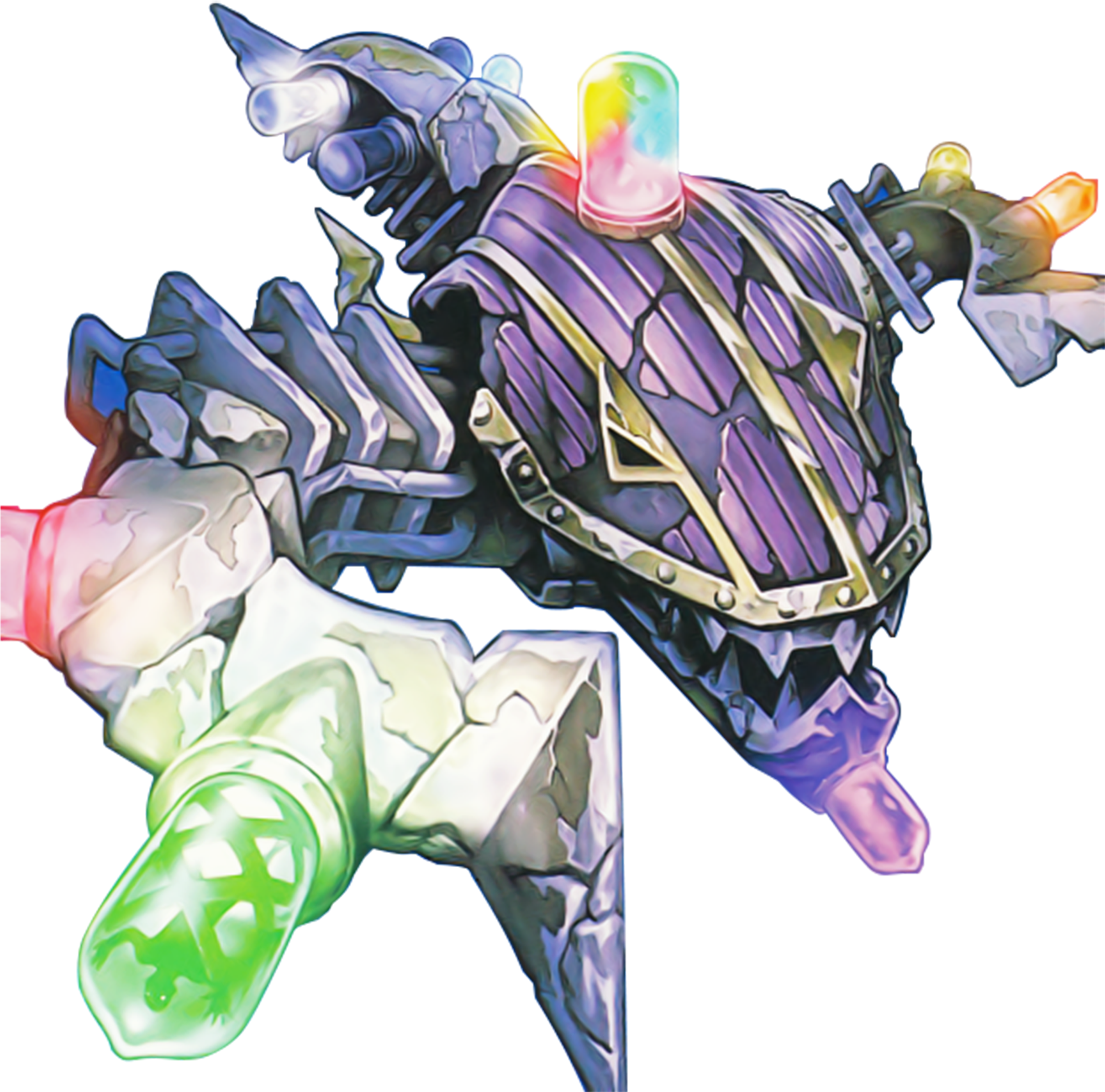 Full View Of Head - Decatron Yugioh (2419x2419), Png Download