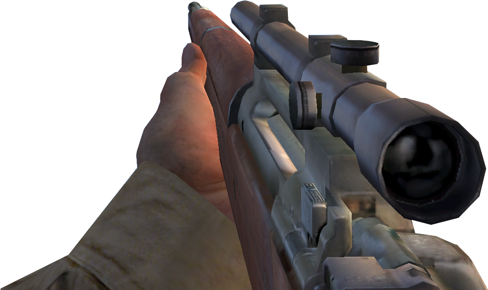 Springfield Cod - Cod Ww2 Sniper Png (998x647), Png Download