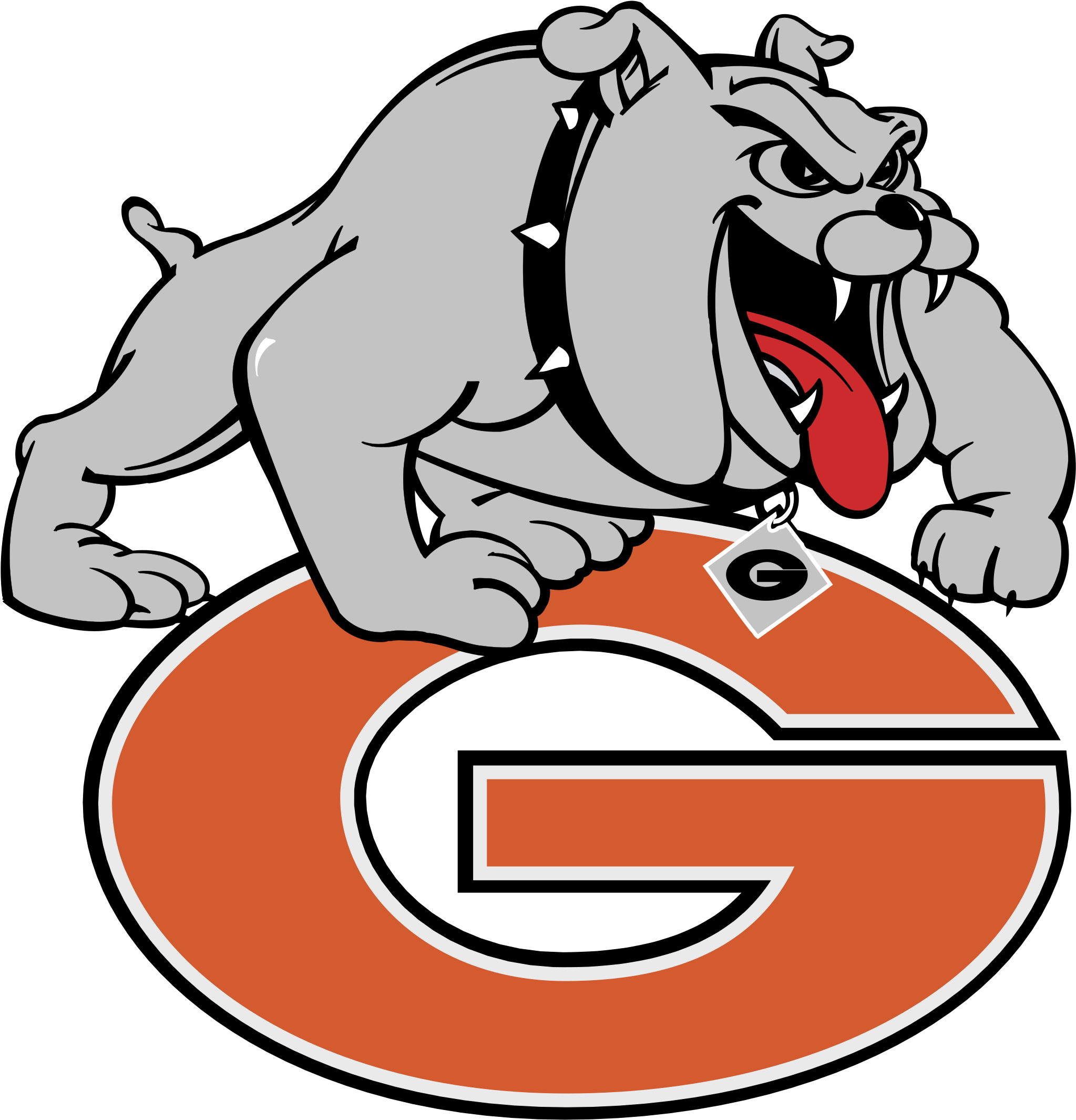 Georgia Bulldogs Logo Png Transparent - Grant Community High School Logo (2400x2400), Png Download