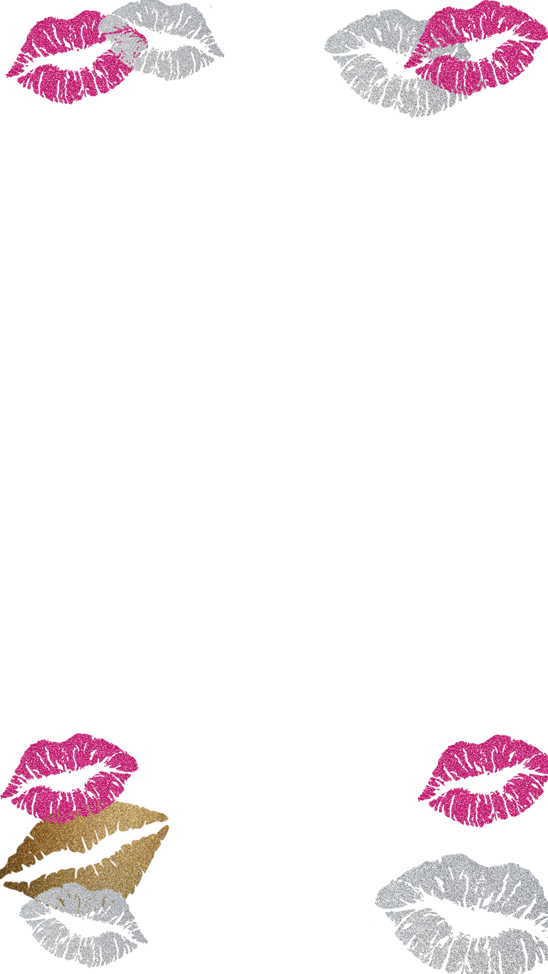 Gold, Pink, Silver Sweet 16 Lips - Sweet 16 Transparent Silver (1080x1920), Png Download