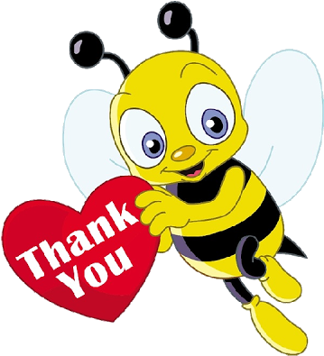 Funny Clipart Bee - Cute Bee Cartoon (400x400), Png Download