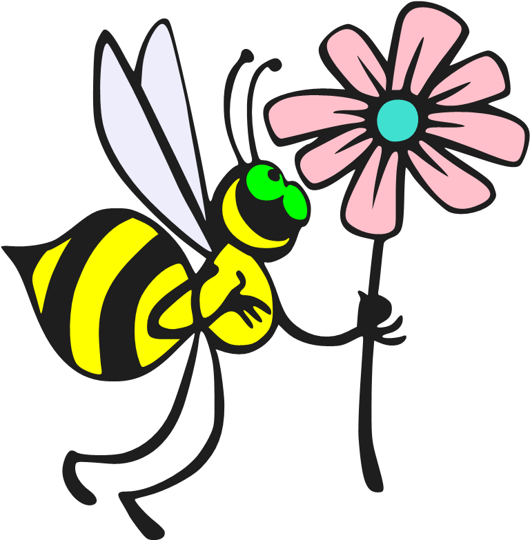 Cute Bee Pictures - Sticker (789x805), Png Download