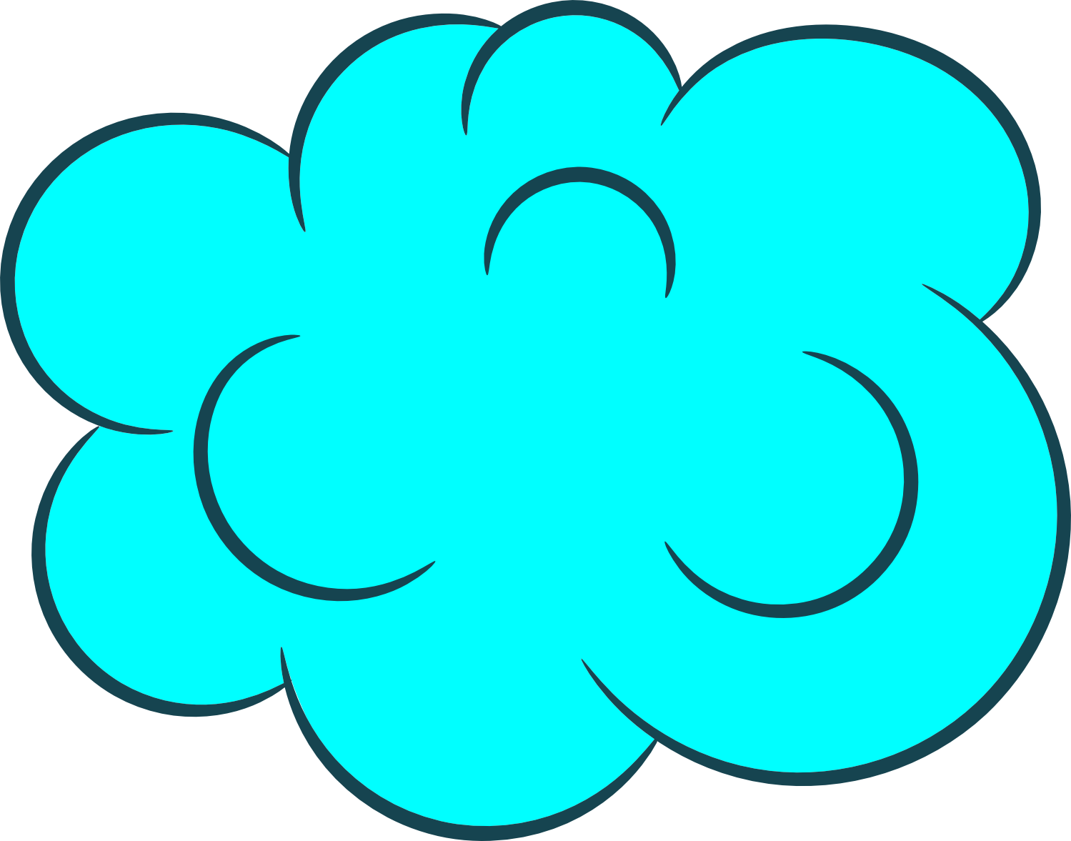 Free Download - Cartoon Green Cloud Png (1499x1177), Png Download