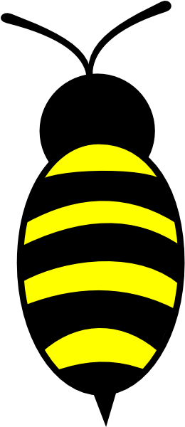 Cute Bee Clip Art - Honey Bee Bee Clip (378x599), Png Download