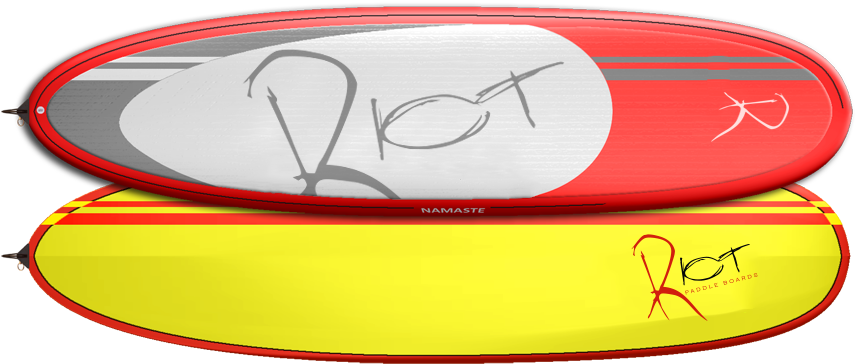 Namaste Red 2015 Copy - Paddleboarding (864x388), Png Download