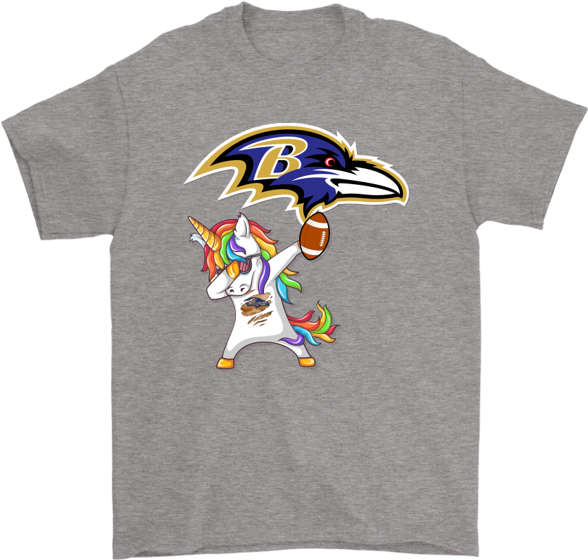 Dabbing Hip Hop Unicorn Dab With Baltimore Ravens Football - Nfl Baltimore Ravens Travel Mug (1024x1024), Png Download