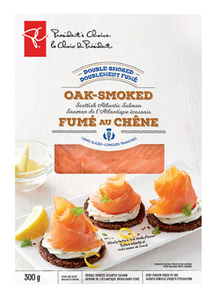 Pc® Double Smoked Oak Smoked Long Sliced Scottish Atlantic - President's Choice (420x420), Png Download