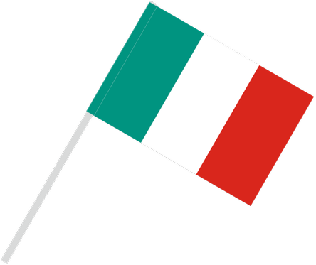 Flag With Flagpole Tunnel - Italy Flag Pole Png (477x394), Png Download