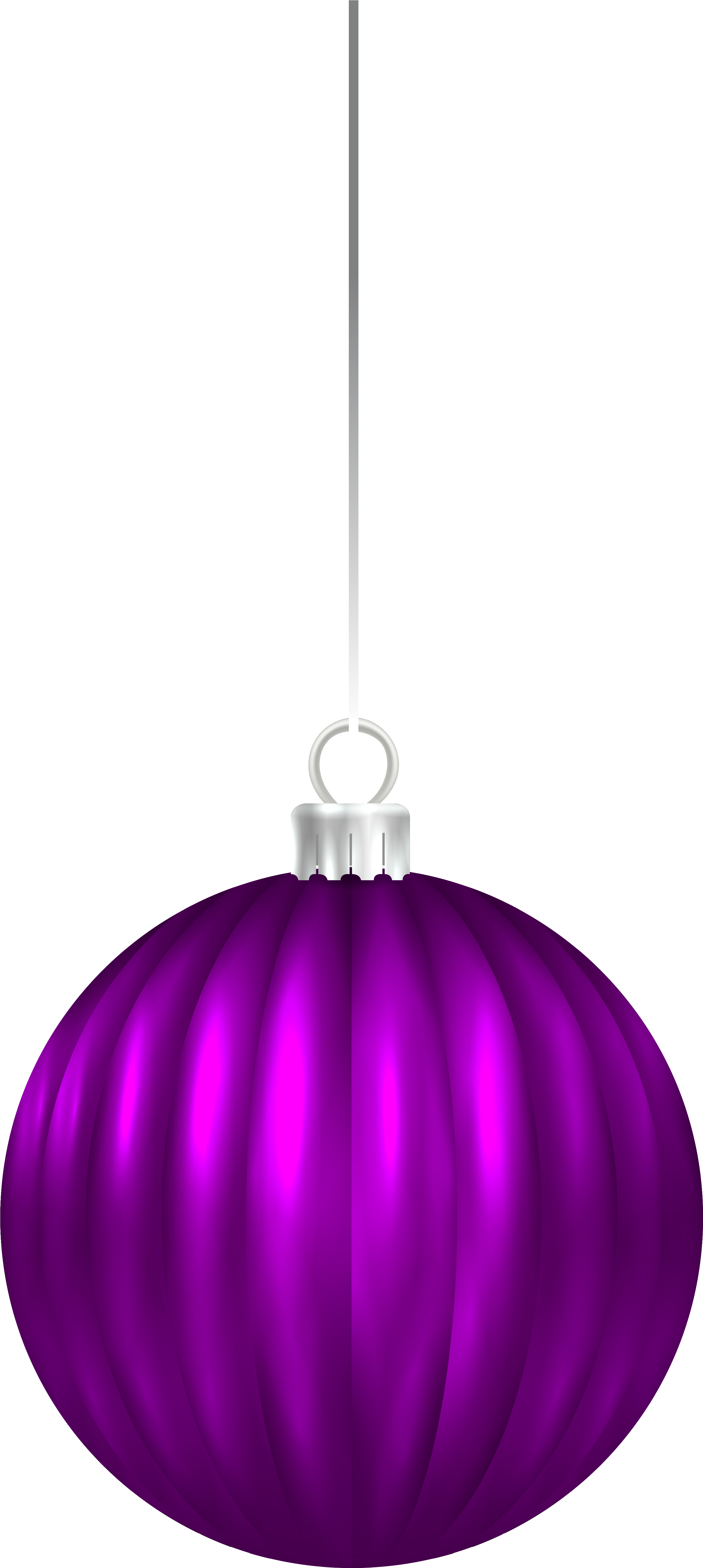 Purple Christmas Ornaments Png - Purple Christmas Png (3106x6228), Png Download
