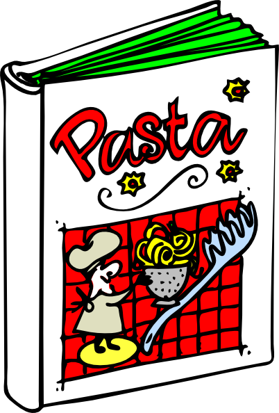 Italian Cooking Book Clip Art At Clker - Italian Food Clip Art (402x594), Png Download