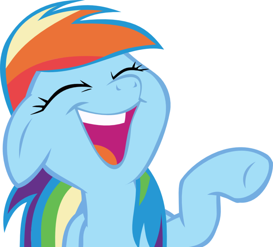 Rainbow Dash Laughing - 6ix9ine My Little Pony (939x851), Png Download