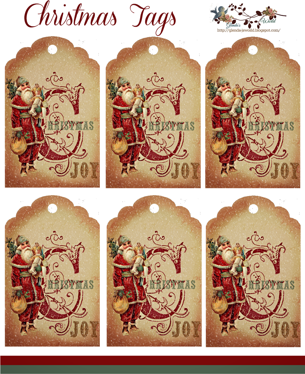 Glenda's World Christmas Joy Tag - Christmas Day (980x1225), Png Download
