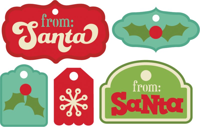Christmas Tags Svg Cutting Files Svg Transparent Download - Christmas Tags Png (800x507), Png Download