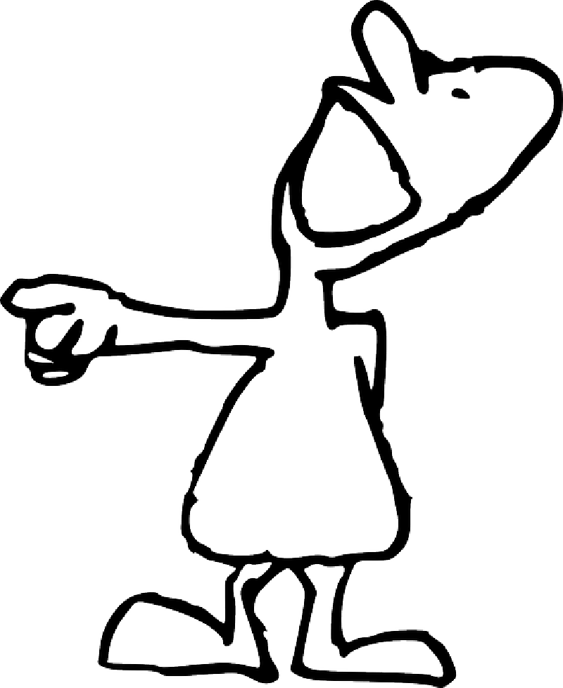 Humor, Laugh, Laughing, Man, Mouth, Open, Pointing - Cartoon Laughing (524x640), Png Download