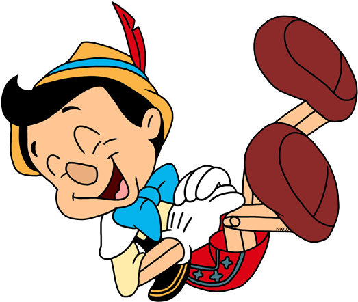 Glasses Emoticon Clip Art Animated Png Laughing Clipart - Pinocchio (528x450), Png Download