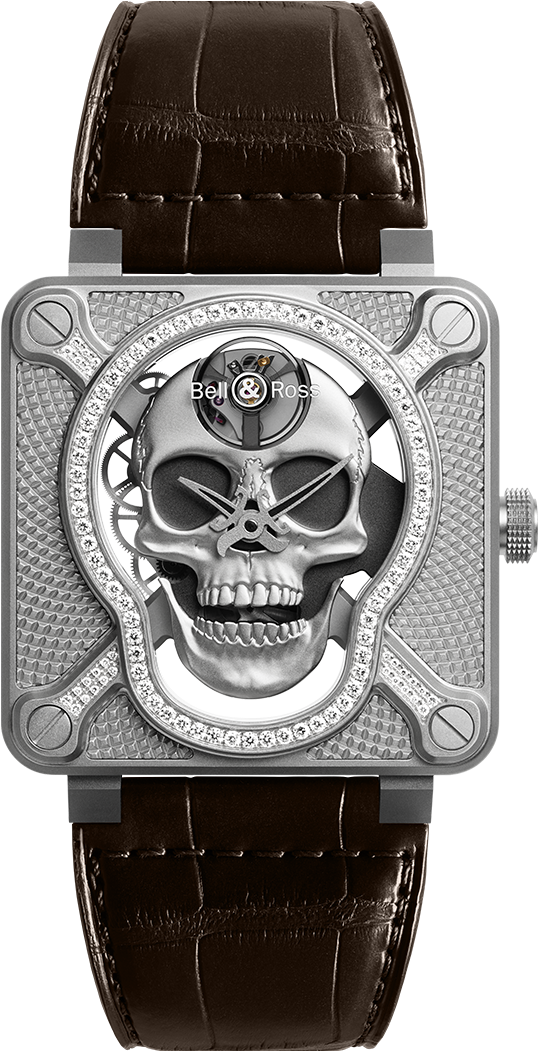 Bell And Ross Laughing Skull (585x1050), Png Download