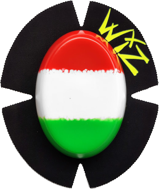 Italian Flag - Smiley Face Knee Sliders (518x625), Png Download
