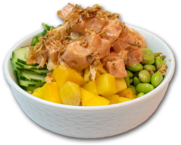 Spicy Aioli Tuna, Salmon, Spicy Crab Salad, Seaweed - Aioli (1000x566), Png Download