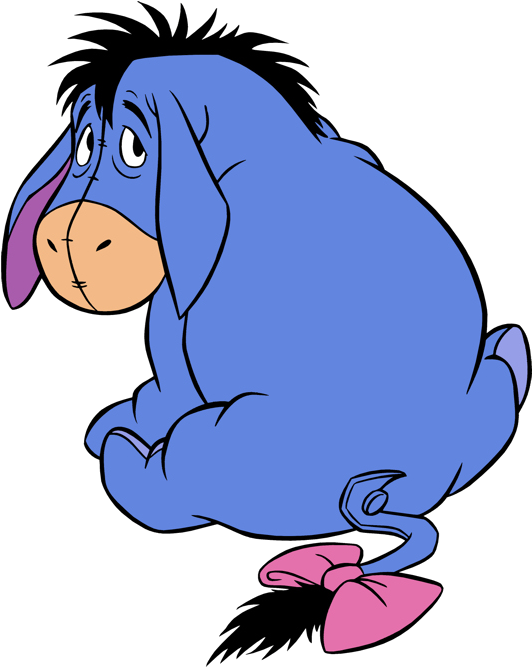 Eeyore - Burro Winnie The Pooh (551x682), Png Download