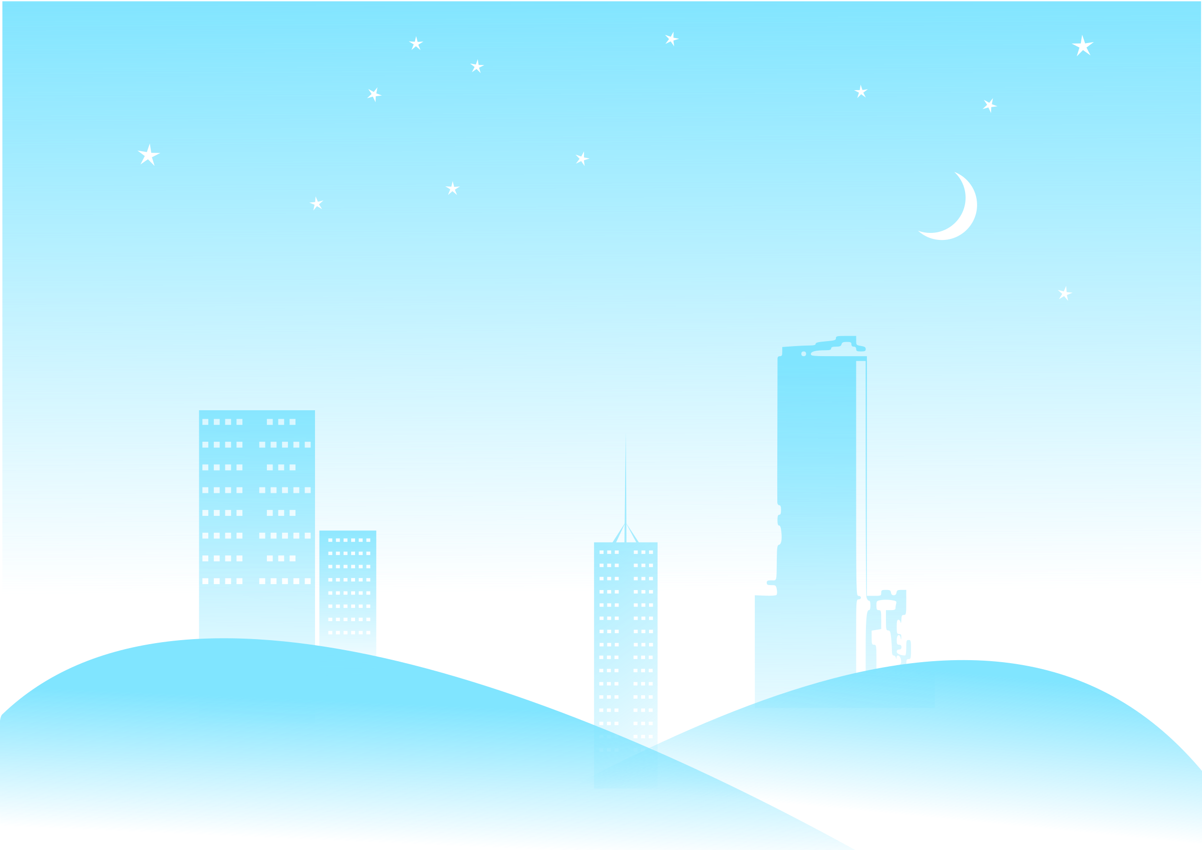 Vector Free Stock Collection Of Night Cityscape High - Budapest (2400x1697), Png Download