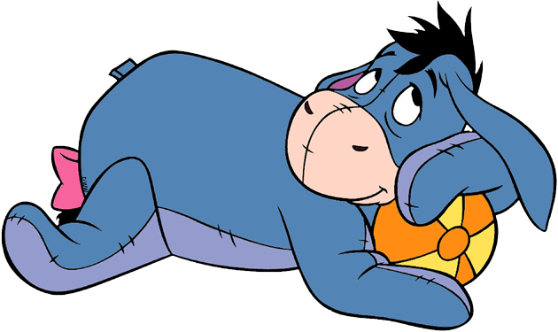 Cartoon Eeyore (630x375), Png Download