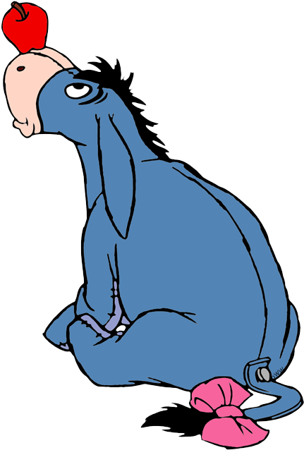 Eeyore Png Picture - Eeyore Fall Clipart (443x648), Png Download