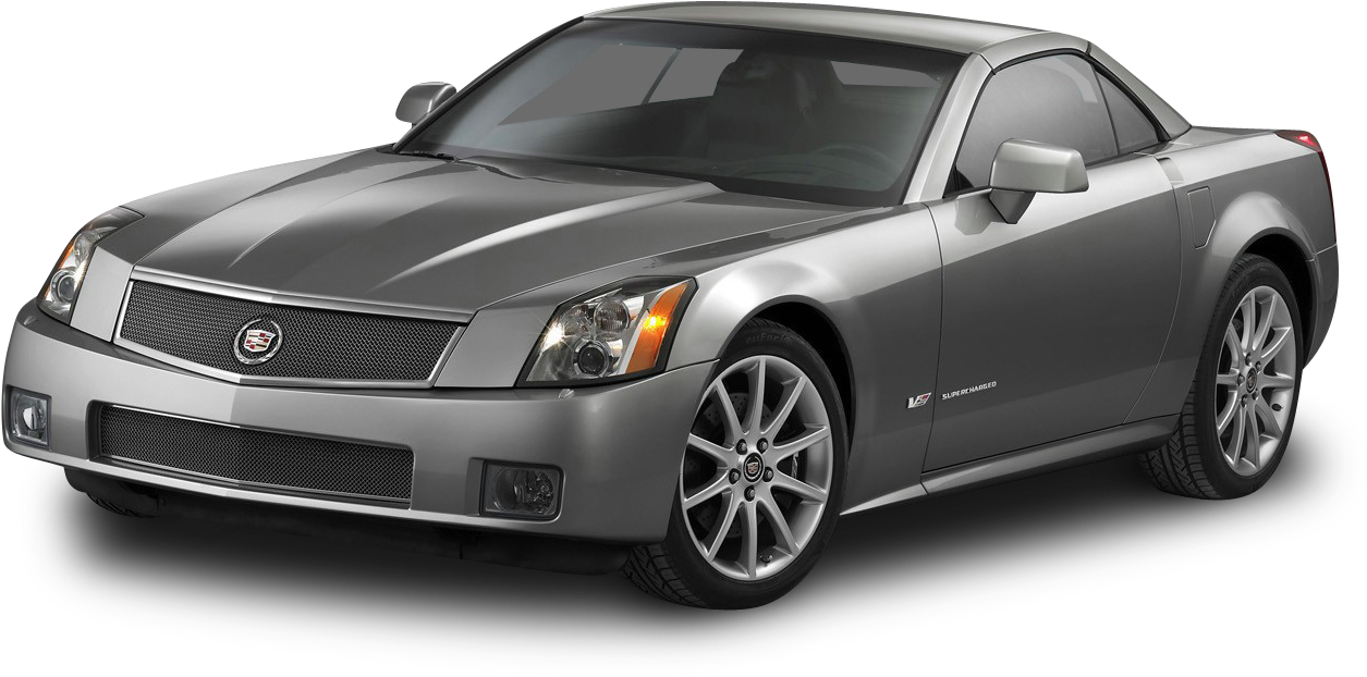 Cadillac Xlr V Grey Car Png Image - 2005 2 Door Cadillac (1339x700), Png Download