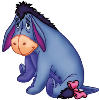 Eeyore Digital Drawing - Eeyore Drawing Color (360x360), Png Download