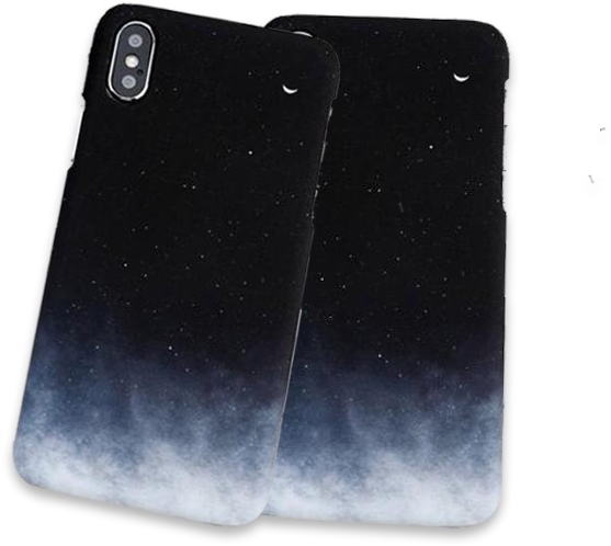 680-gradient Starry Sky Case For Iphone - Leather (620x620), Png Download