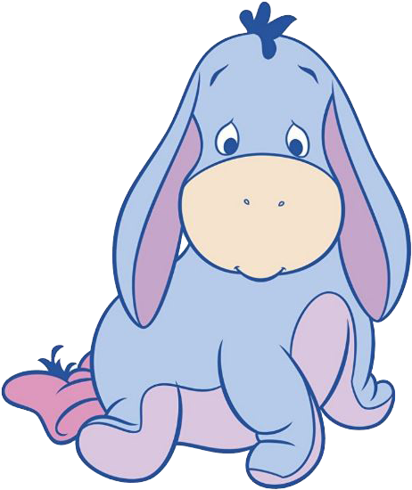 Baby Eeyore From Winnie The Pooh (478x563), Png Download