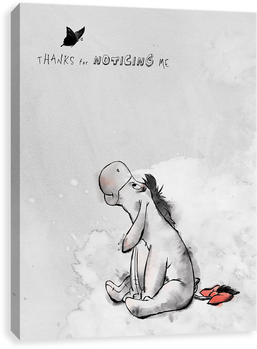 Eeyore Thanks For Noticing - Artissimo Designs 35412cpbg0 Eeyore Thanks For Noticing (1280x1280), Png Download