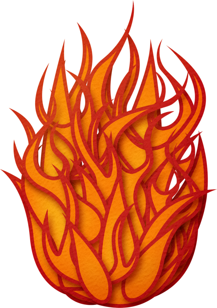 Flame Clipart Paper - Clip Art (724x1024), Png Download