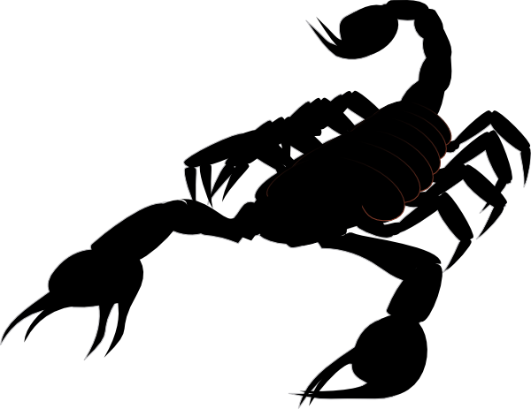 Scorpion Clip Art At Clker - Scorpion Clipart Png (600x463), Png Download