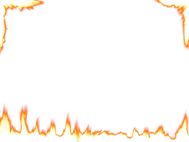 Flame - Fire Flame Border Png (640x480), Png Download