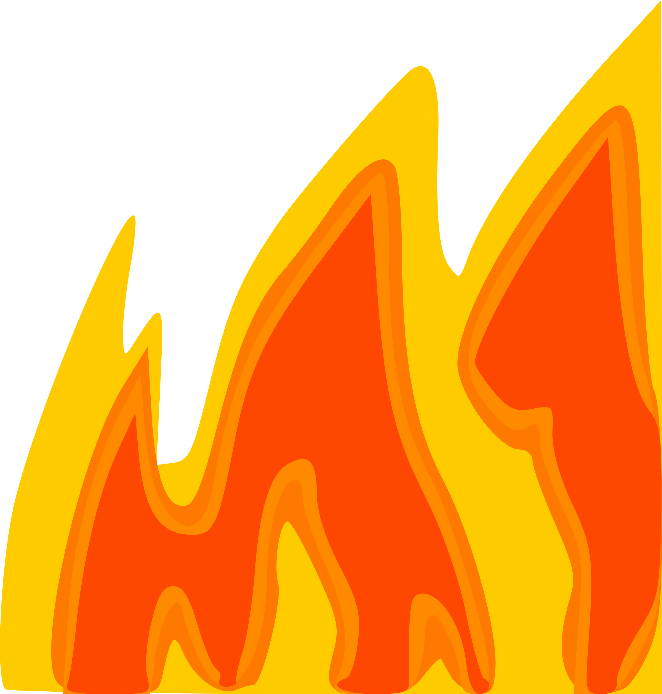 Big Image - Flames Clip Art (2289x2400), Png Download