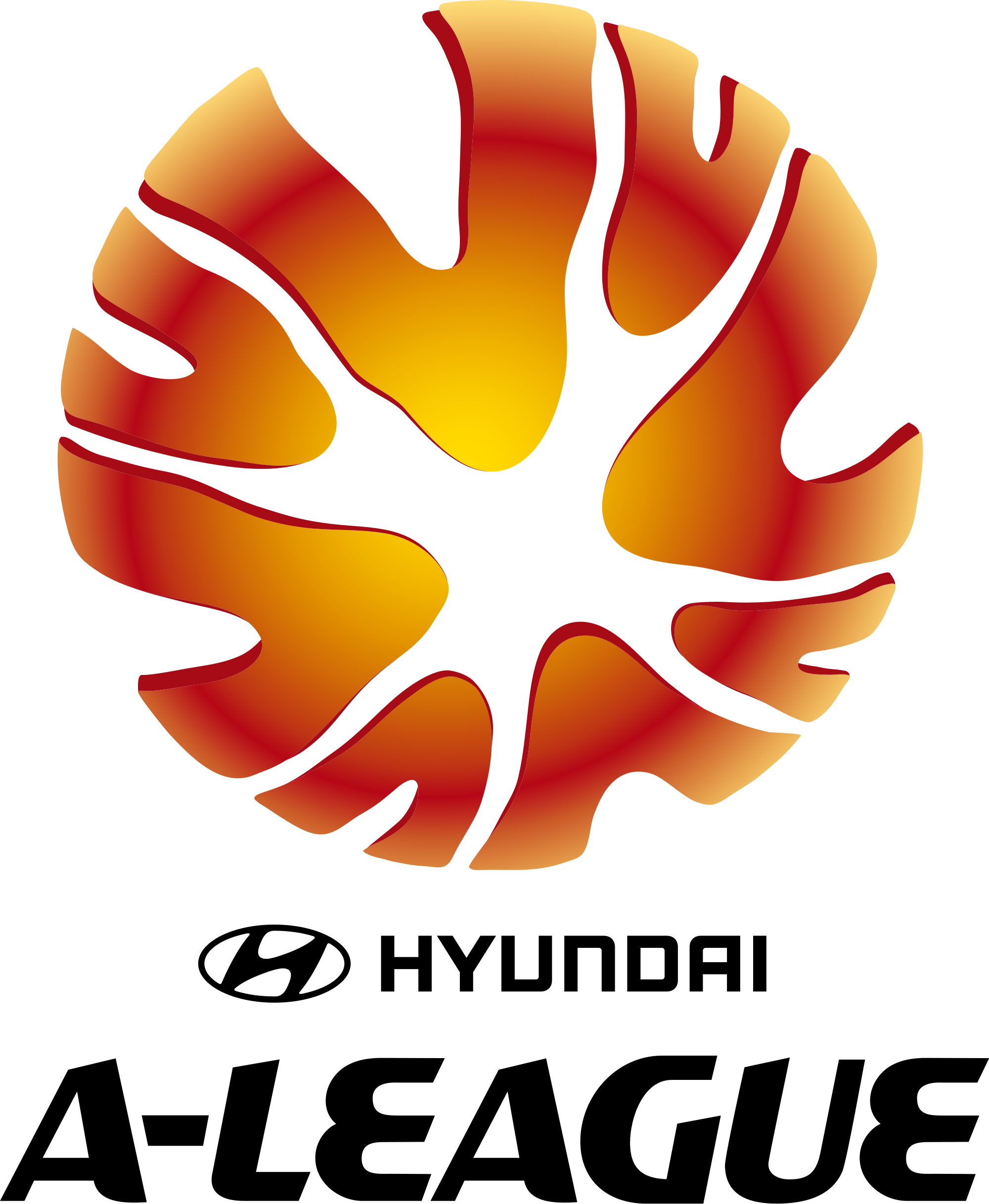 Hyundai Logo Transparent Png - Australia A League Logo (841x1023), Png Download