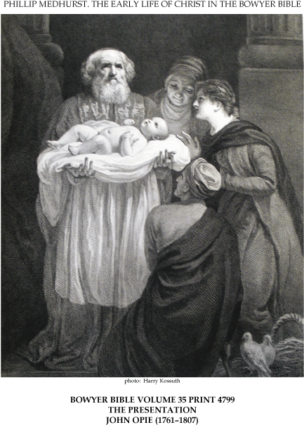 Early Life Of Christ In The Bowyer Bible Print 7 Of - Jesus In The Temple (487x636), Png Download
