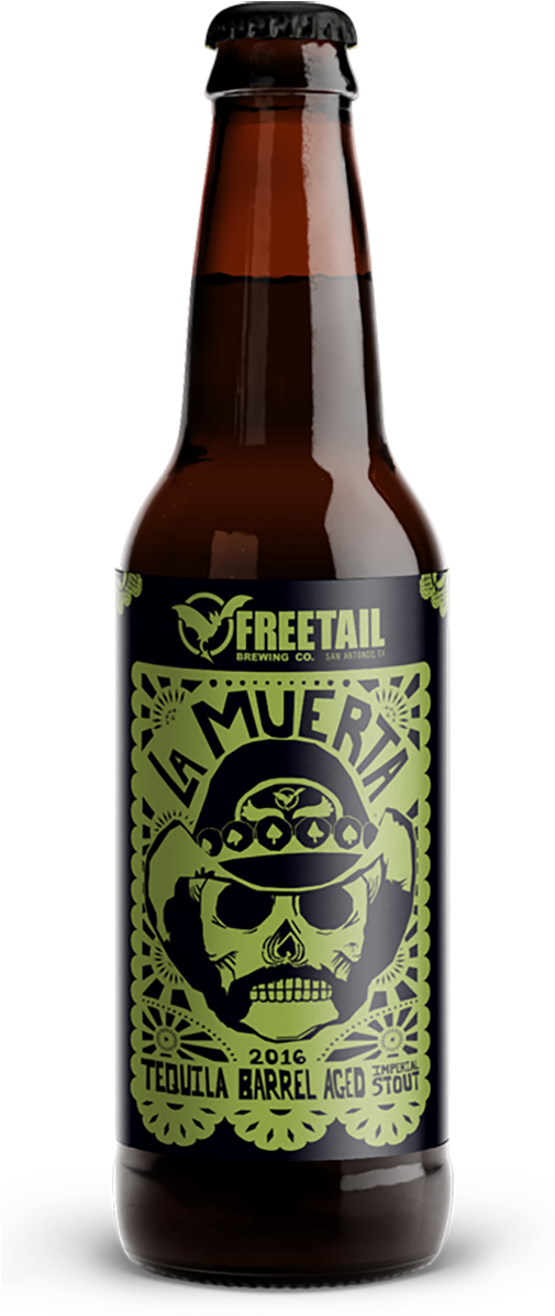 2016 La Muerta Tequila Barrel Aged Imperial Stout (504x1226), Png Download