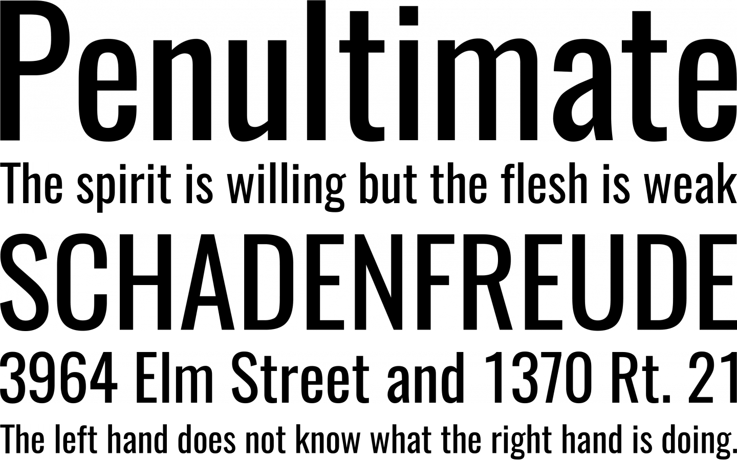 Oswald Font Phrases (1440x899), Png Download