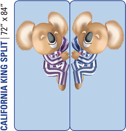 Shop Tempur-pedic Split California King (587x563), Png Download