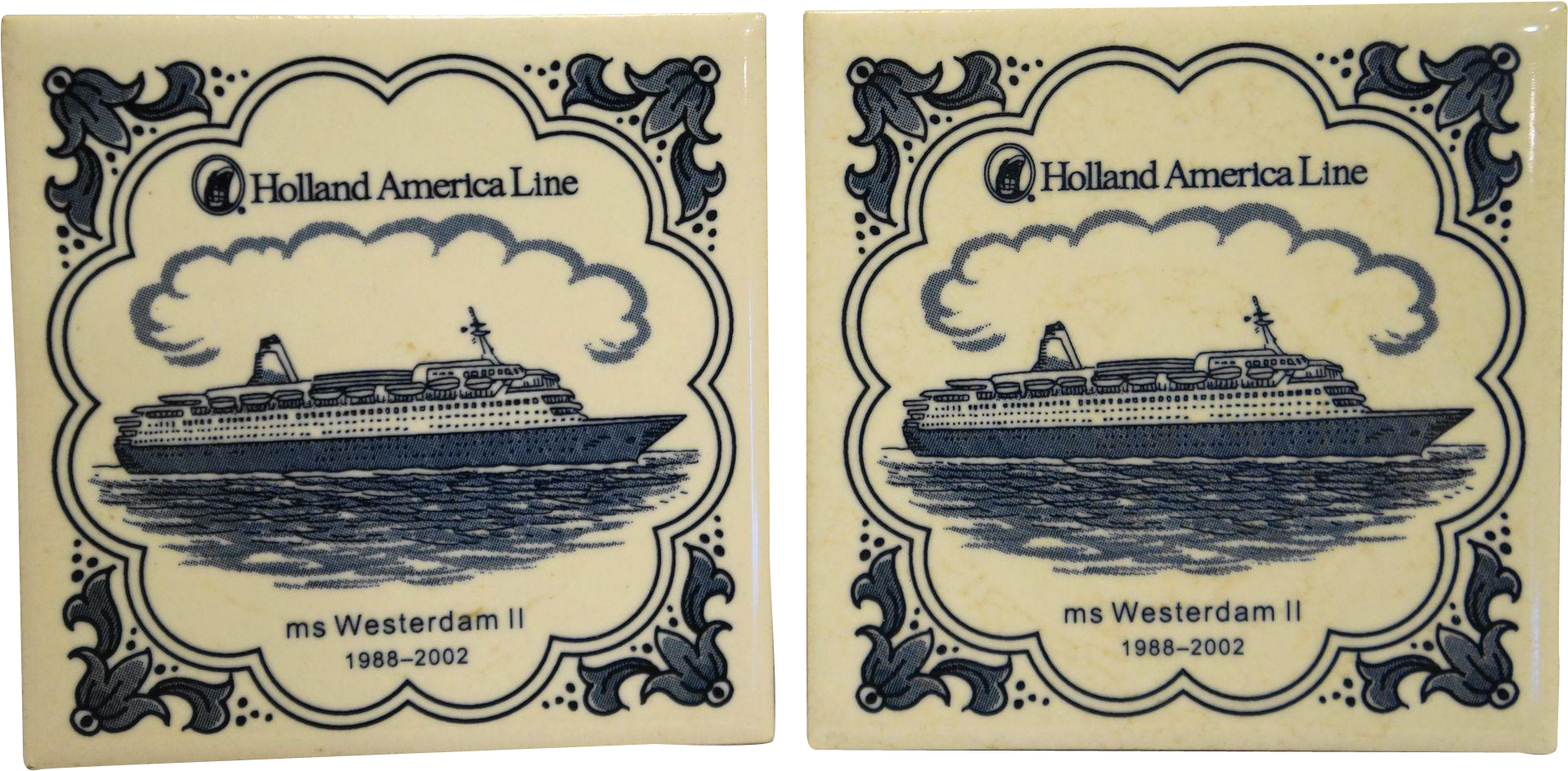 Delft Tile Holland America Line Ms Westerdam Ii Cruise (1918x1918), Png Download