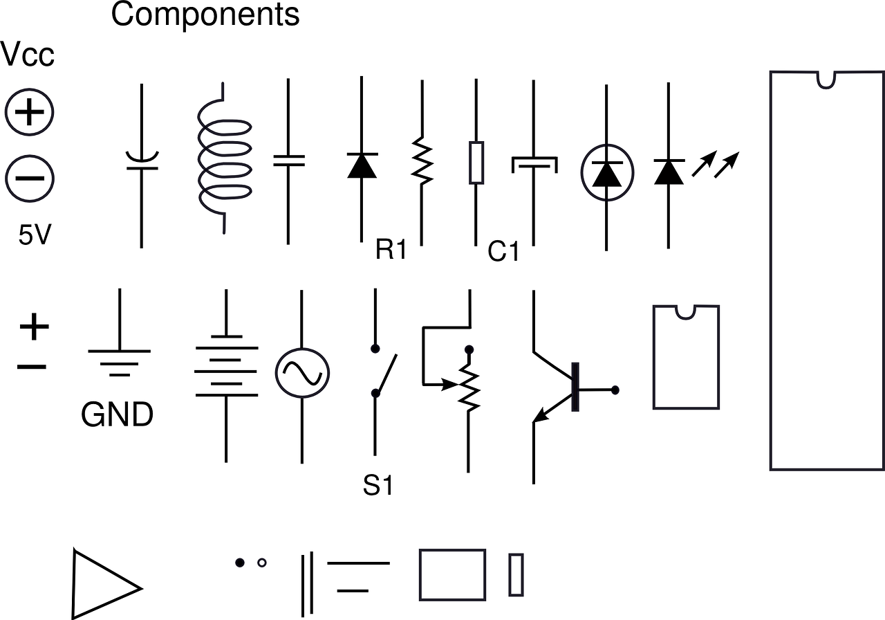 Electrical Components Resistors (1280x896), Png Download