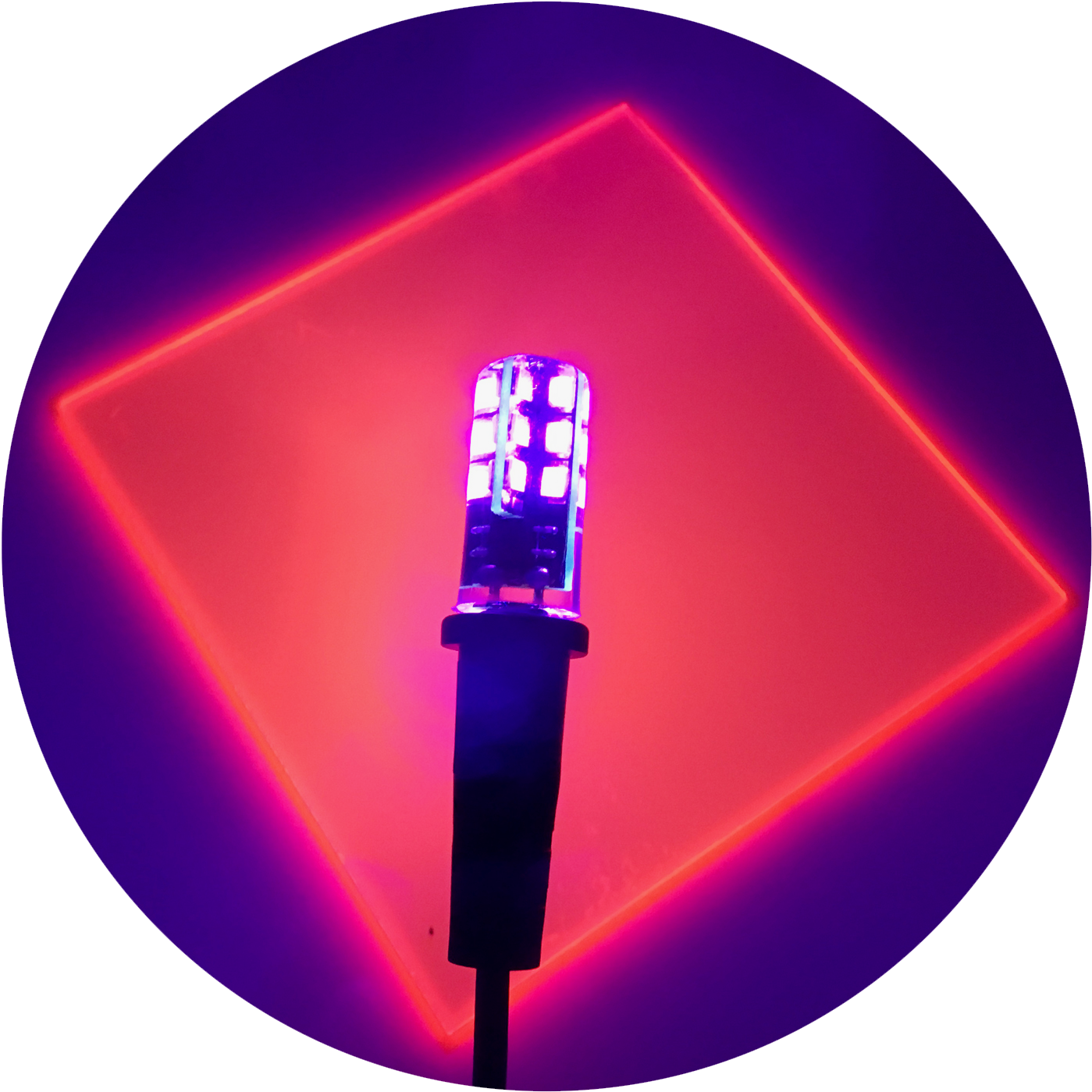 Blacklight Bulb 390nm Uv Led G4 Style Black Light With (1500x1500), Png Download