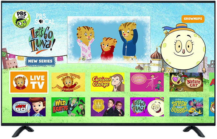 Ipad With Pbs Socal On Screen (758x487), Png Download