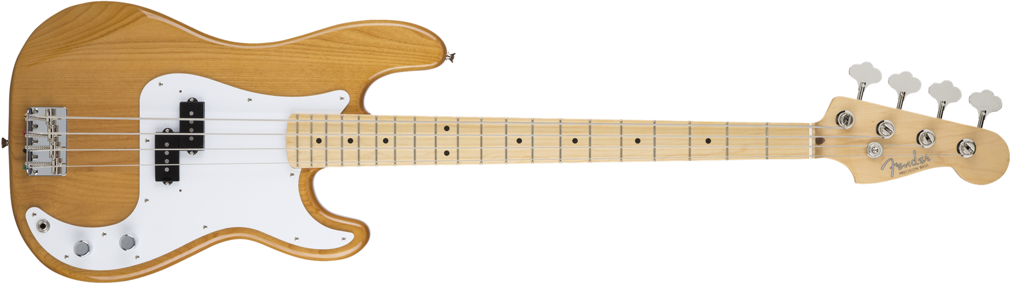 Fender Made In Japan Hybrid '50s Precision Bass Guitar (1980x560), Png Download