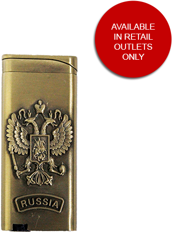 Russia, Double Dragon, Slim Windproof Red Flame Refillable (600x600), Png Download
