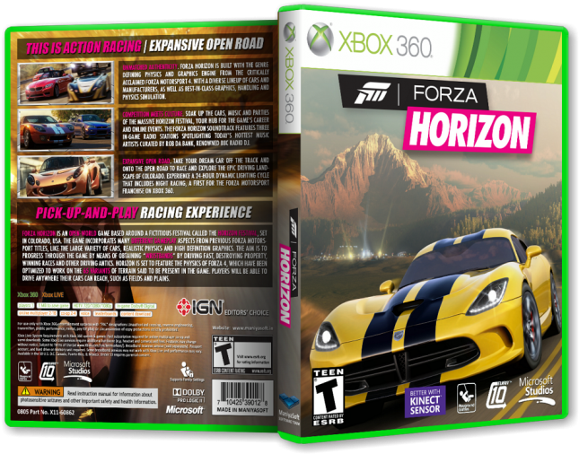 Forza Horizon Box Art Cover (700x525), Png Download
