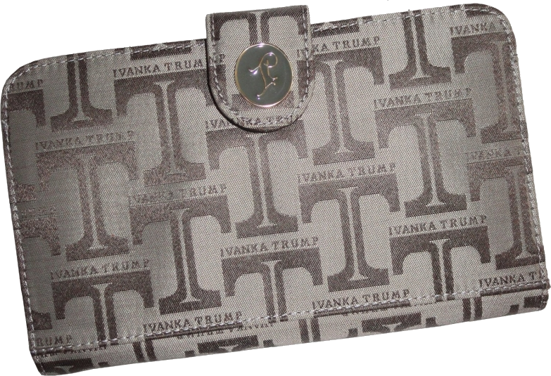 Ivanka Trump Wallet Signature Logo Tan And Brown Wallets (783x535), Png Download